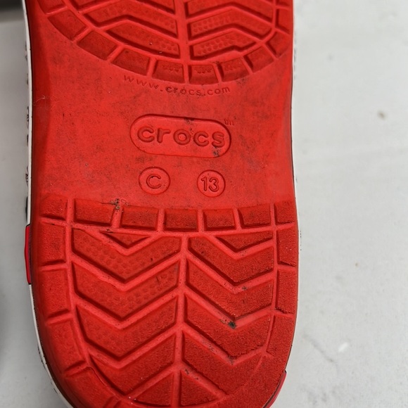 Crocs Fun Lab Snoopy Woodstock Clog Little Kids Size 13 Red - Picture 10 of 14